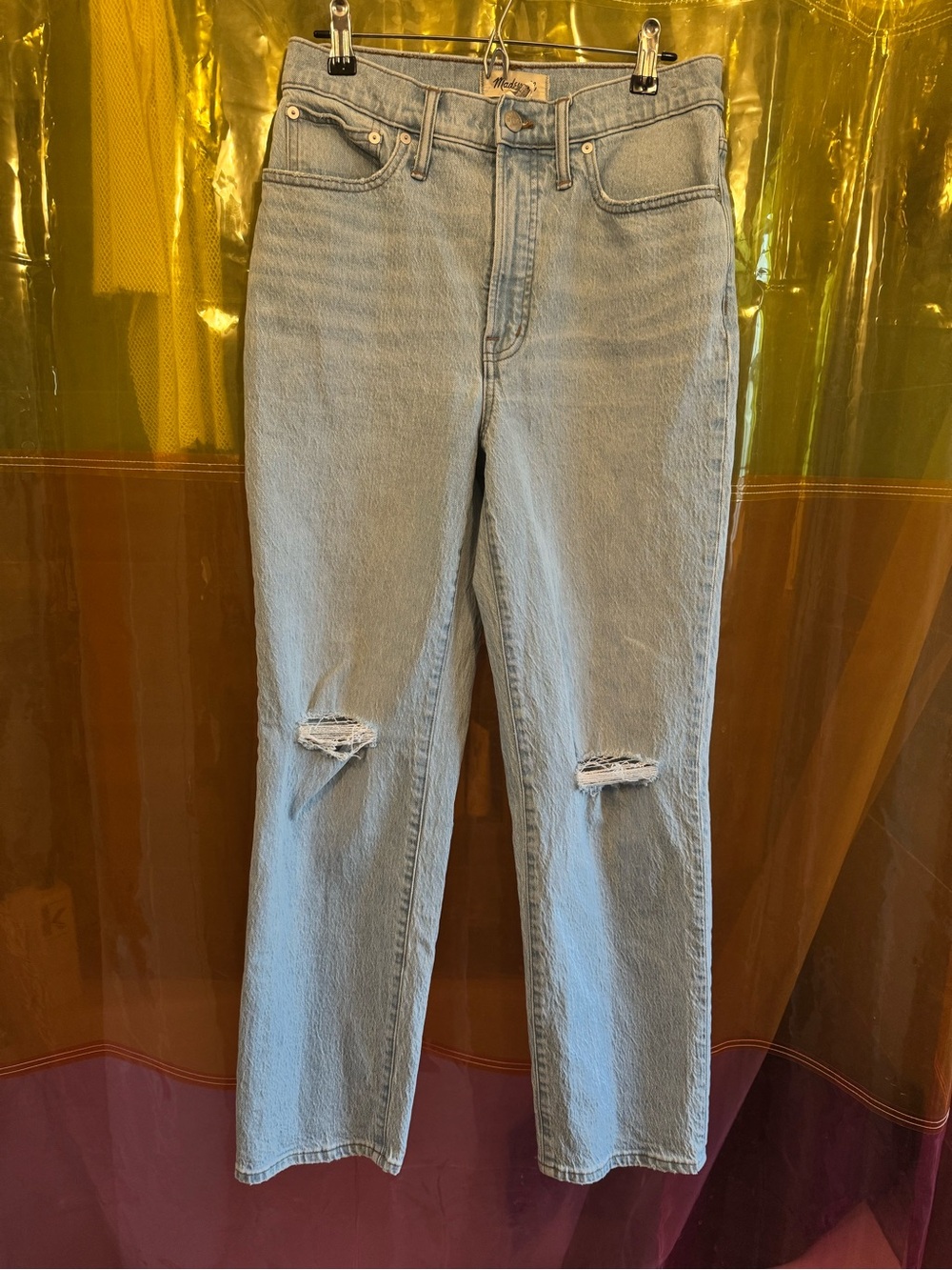 Madewell Perfect Vintage Straight Distressed Jean